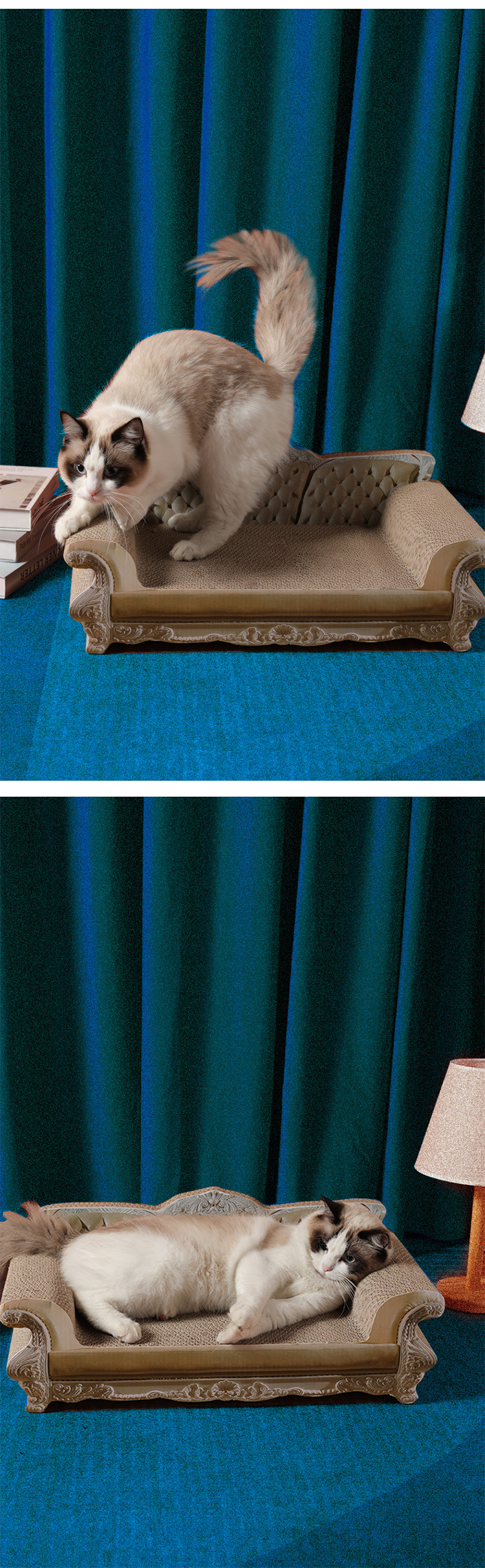 🎄 Sofá Rascador de Lujo para Gatos – Estilo Charleston | Especial Navidad 🎁 - Imagen 10