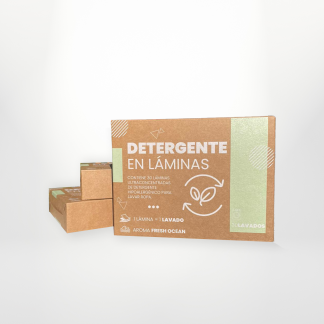 Detergente en Láminas Ecológico – Sin derrames, fácil de usar